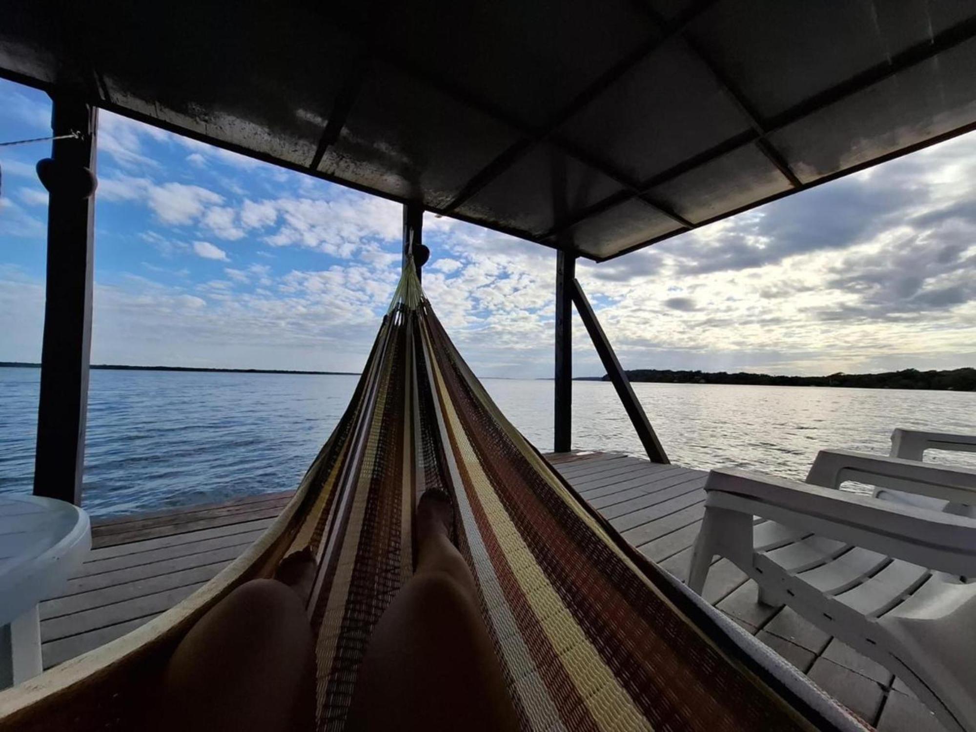 Coras Place Bacalar Lagoon Front Bagian luar foto